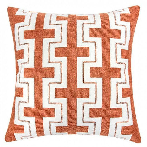 Kari PL8053-2PK Orange Contemporary Accent Pillow By furniture of america - sofafair.com