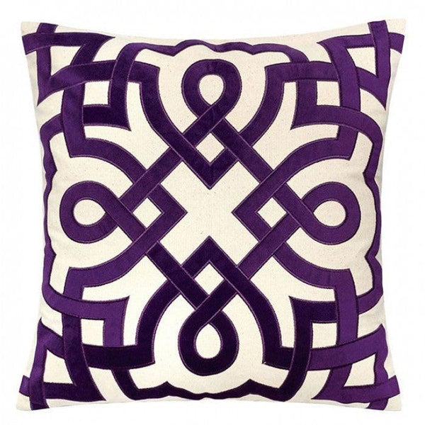Jorja PL8062-2PK Beige/Purple Contemporary Accent Pillow By furniture of america - sofafair.com