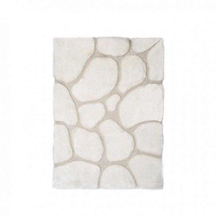 Frederiction RG4118 Ivory Contemporary 5' X 7' Ivory Area Rug By furniture of america - sofafair.com