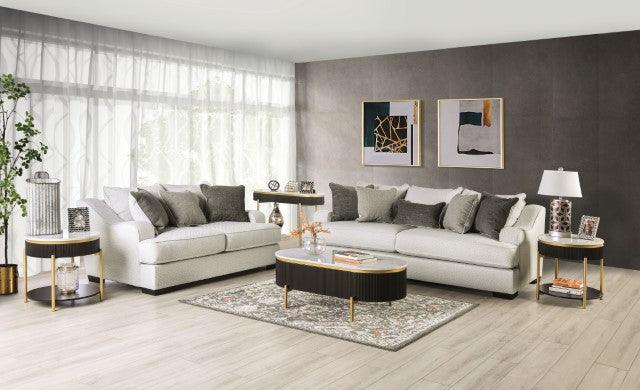 Skyline SM1212-LV Pewter/Gray Transitional Loveseat By Furniture Of America - sofafair.com