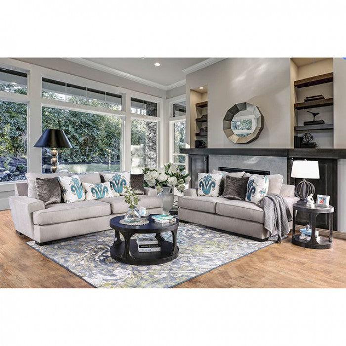 Renesmee SM1223-SF Gray/Silver/Blue Transitional Sofa By furniture of america - sofafair.com