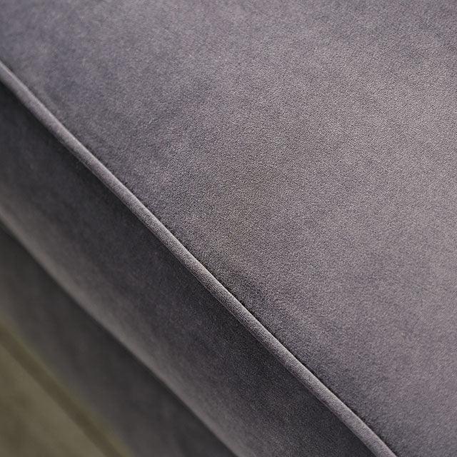 Antoinette SM2229-LV Gray Glam Loveseat By Furniture Of America - sofafair.com