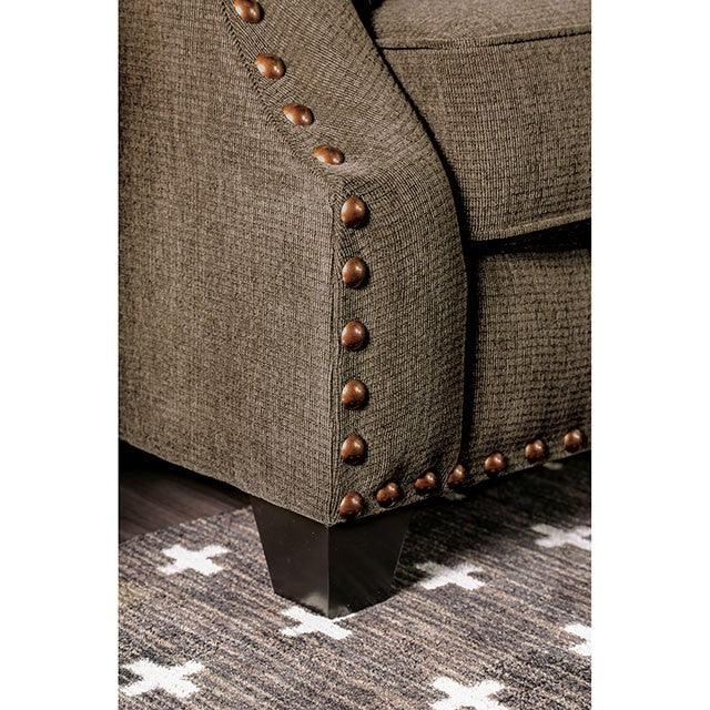 Cornelia SM3073-SF Light Brown Transitional Sofa By Furniture Of America - sofafair.com