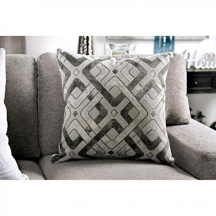 Polly SM3084-LV Light Gray Transitional Love Seat By furniture of america - sofafair.com