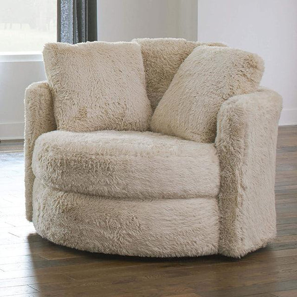 Cochrane SM5120-CH Cream/Beige Contemporary Chair By Furniture Of America - sofafair.com