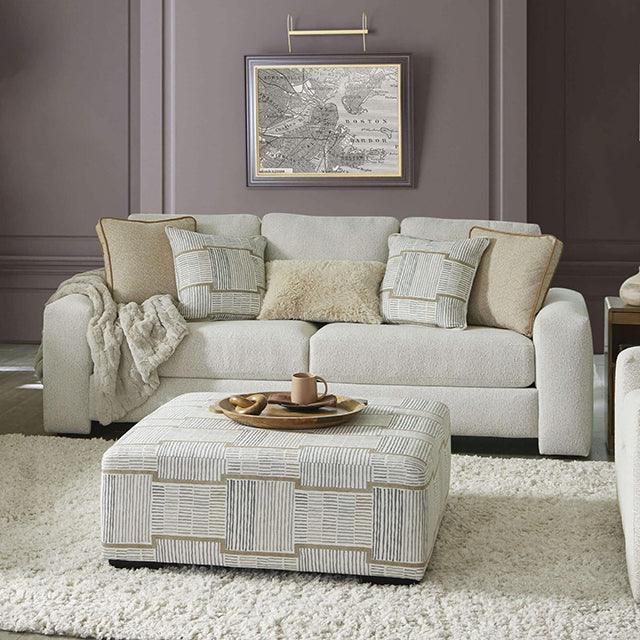 Cochrane SM5120-SF Cream/Beige Contemporary Sofa By Furniture Of America - sofafair.com