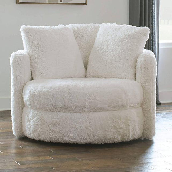 Cochrane SM5121-CH White Contemporary Chair By Furniture Of America - sofafair.com