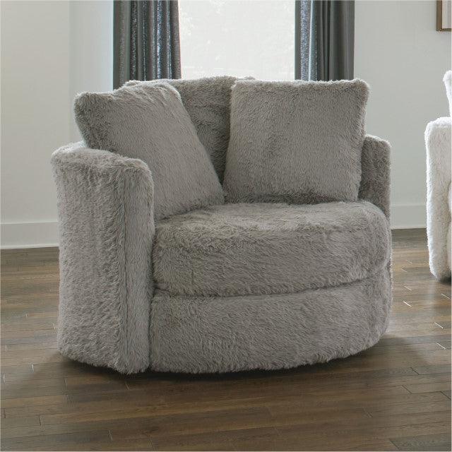 Cochrane SM5122-CH Gray Contemporary Chair By Furniture Of America - sofafair.com
