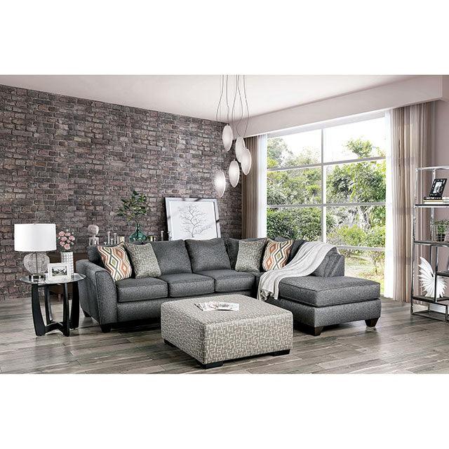 Earl SM5152 Gray Transitional Sectional By Furniture Of America - sofafair.com