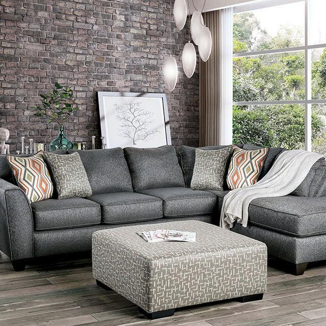 Earl SM5152 Gray Transitional Sectional By Furniture Of America - sofafair.com