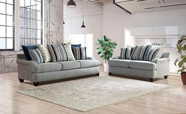 Plaistow SM5189-SF Gray Transitional Sofa By Furniture Of America - sofafair.com