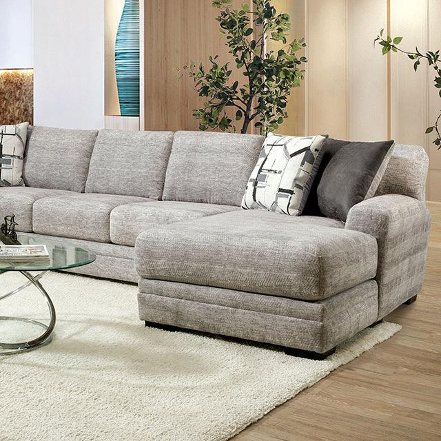 Walthamstow SM5190 Gray Contemporary Sectional By Furniture Of America - sofafair.com