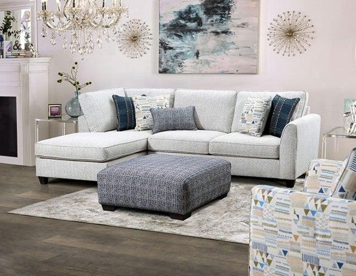 Chepstow SM5402-SECT Cream Contemporary Sectional By furniture of america - sofafair.com