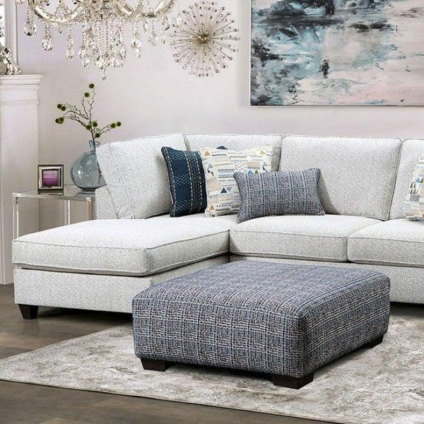 Chepstow SM5402-SECT Cream Contemporary Sectional By furniture of america - sofafair.com