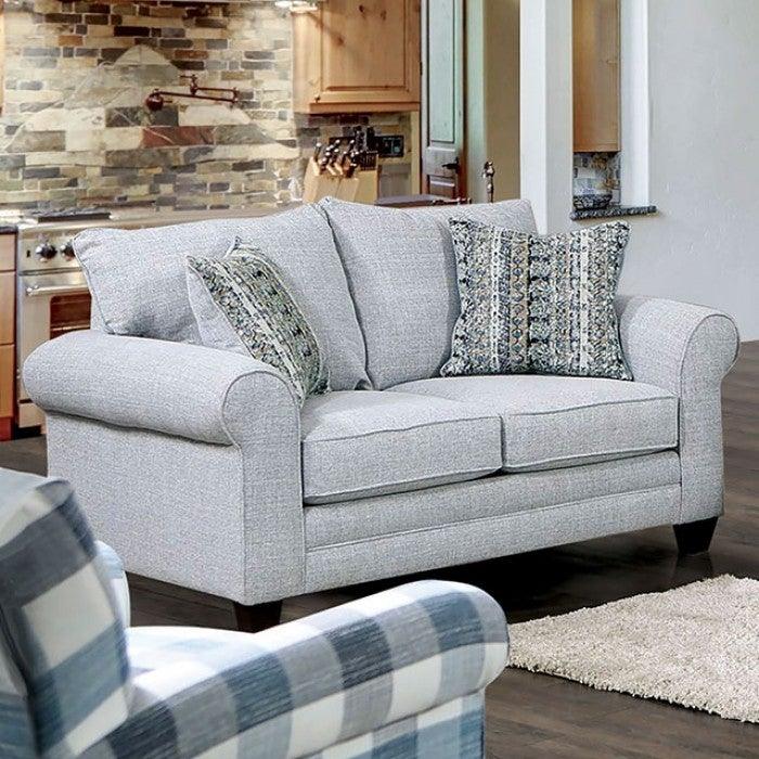 Aberporth SM5406-LV Gray Contemporary Loveseat By furniture of america - sofafair.com