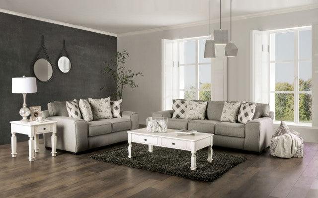 Newry SM6091-LV Gray Transitional Loveseat By Furniture Of America - sofafair.com