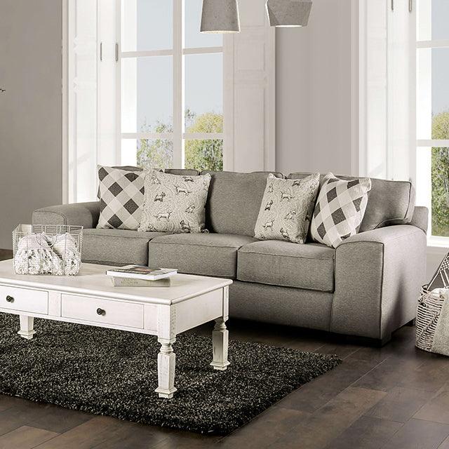 Newry SM6091-SF Gray Transitional Sofa By Furniture Of America - sofafair.com