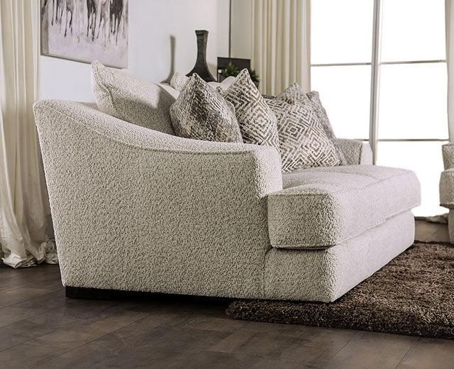 Moorpark SM6092-SF Off-White Contemporary Sofa By Furniture Of America - sofafair.com