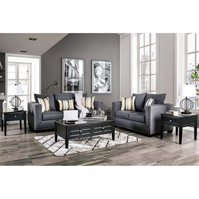 Inkom SM6220-LV Slate Transitional Love Seat By furniture of america - sofafair.com