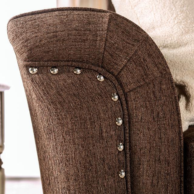 Sofa BY Furniture Of America Belsize SM6439-SF Chocolate/Tan Transitional - sofafair.com