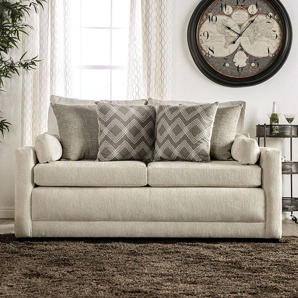 Burgess SM7753-LV Beige Transitional Loveseat By Furniture Of America - sofafair.com
