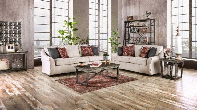 Jarrow SM8003-LV Ivory Transitional Loveseat By Furniture Of America - sofafair.com