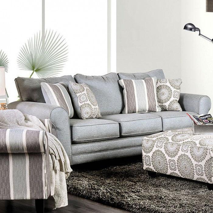 Misty SM8141-SF Blue Gray Transitional Sofa By furniture of america - sofafair.com