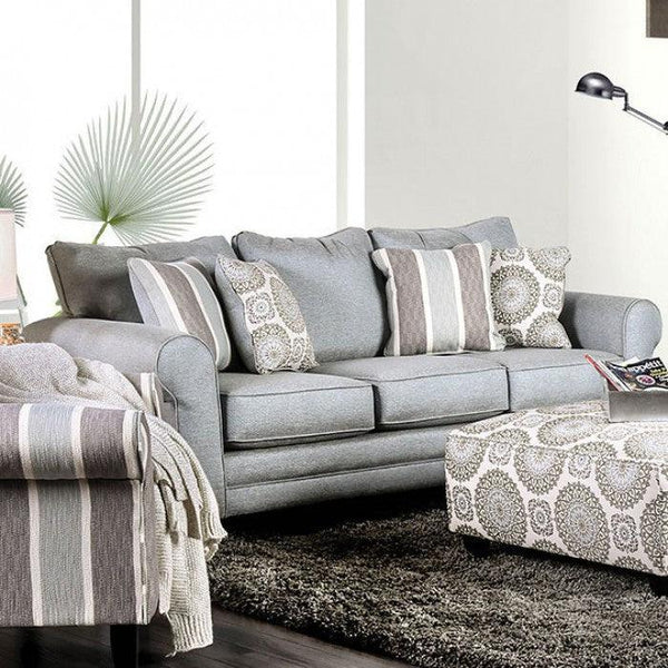 Misty SM8141-SF Blue Gray Transitional Sofa By furniture of america - sofafair.com
