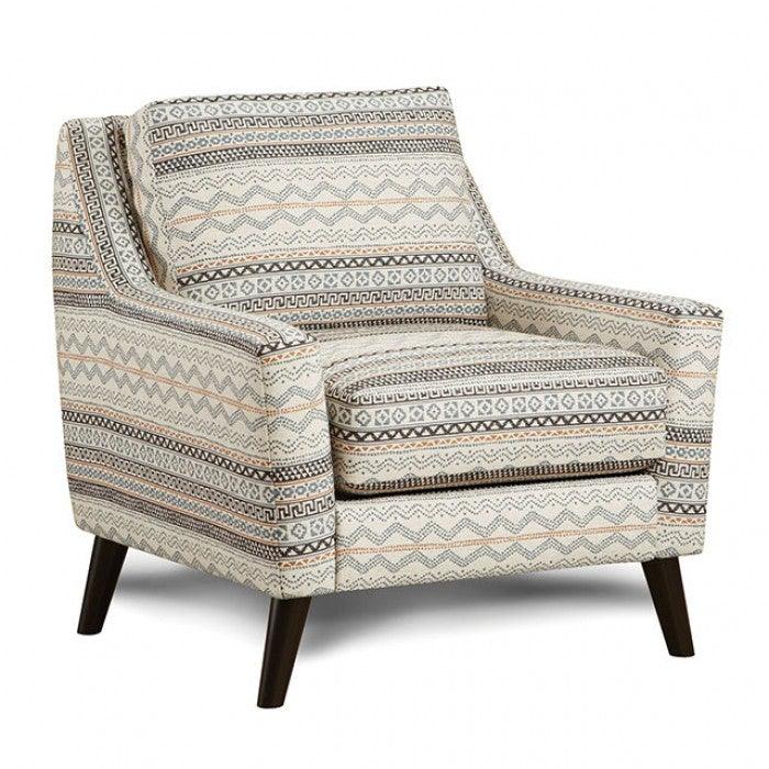 Eastleigh SM8186-CH-PT Tribal Multi Transitional Chair By furniture of america - sofafair.com