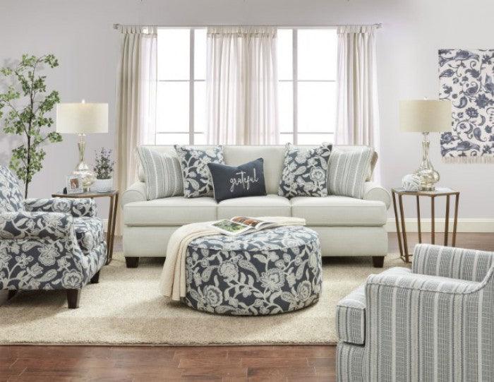 Porthcawl SM8190-LV Ivory Transitional Loveseat By furniture of america - sofafair.com