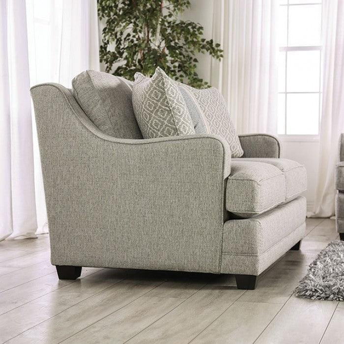 Stephney SM8193-LV Gold/Gray Transitional Loveseat By furniture of america - sofafair.com