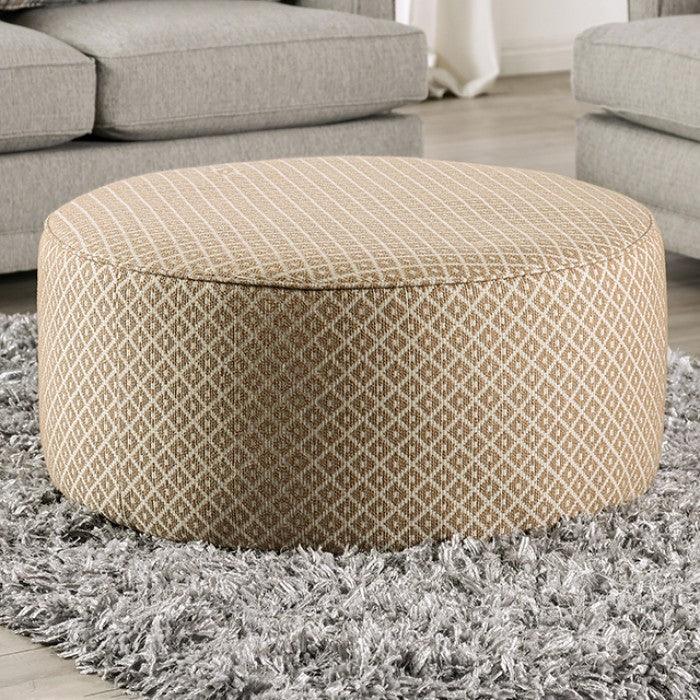 Stephney SM8193-OT Gold/Gray Transitional Ottoman By furniture of america - sofafair.com