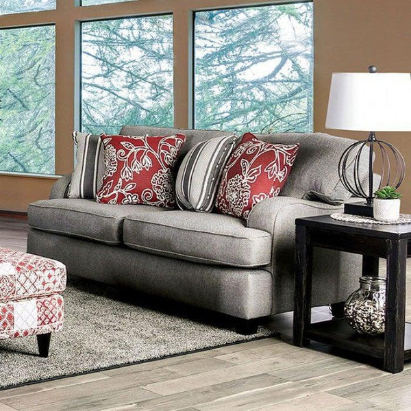 Ames SM8250-LV Charcoal Love Seat By furniture of america - sofafair.com