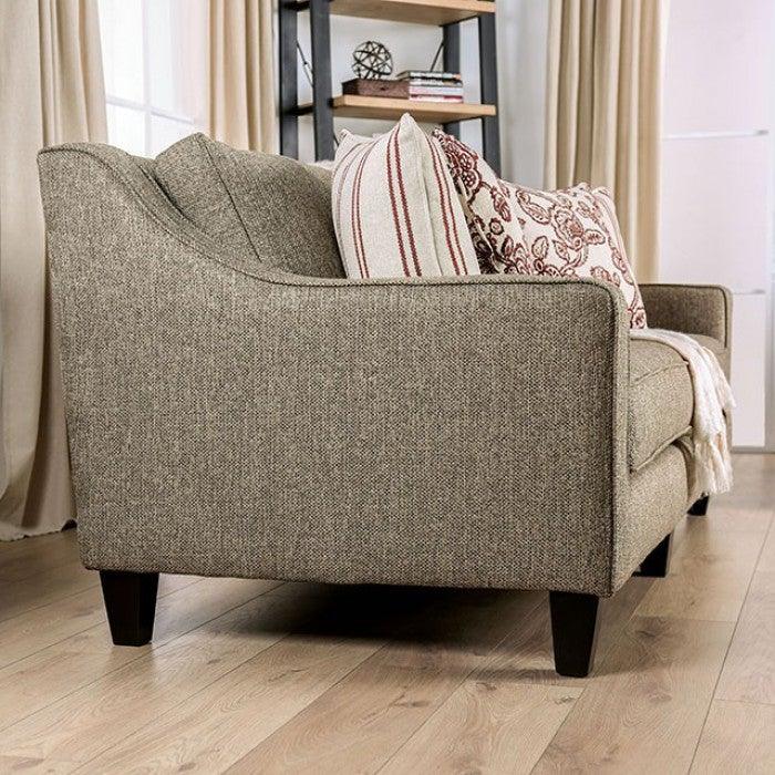 Fillmore SM8350-LV Warm Gray Love Seat By furniture of america - sofafair.com