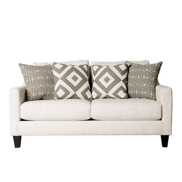 Parker SM8563-LV Ivory Transitional Love Seat By Furniture Of America - sofafair.com