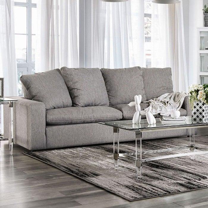 Acamar SM9104-SF Gray Contemporary Sofa By furniture of america - sofafair.com